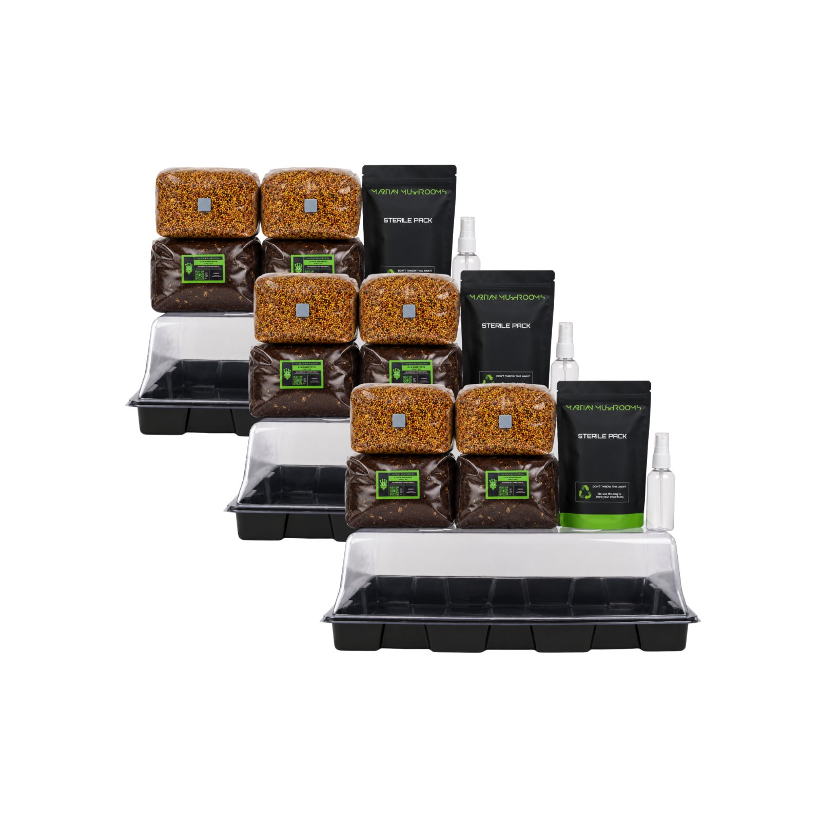 Monotub Mushroom Grow Kit monotub large 3 pack